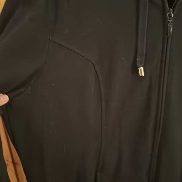 🐷 Denim & Co French Terry Active Front Zip Hoodie Jacket - Picture 4 of 10